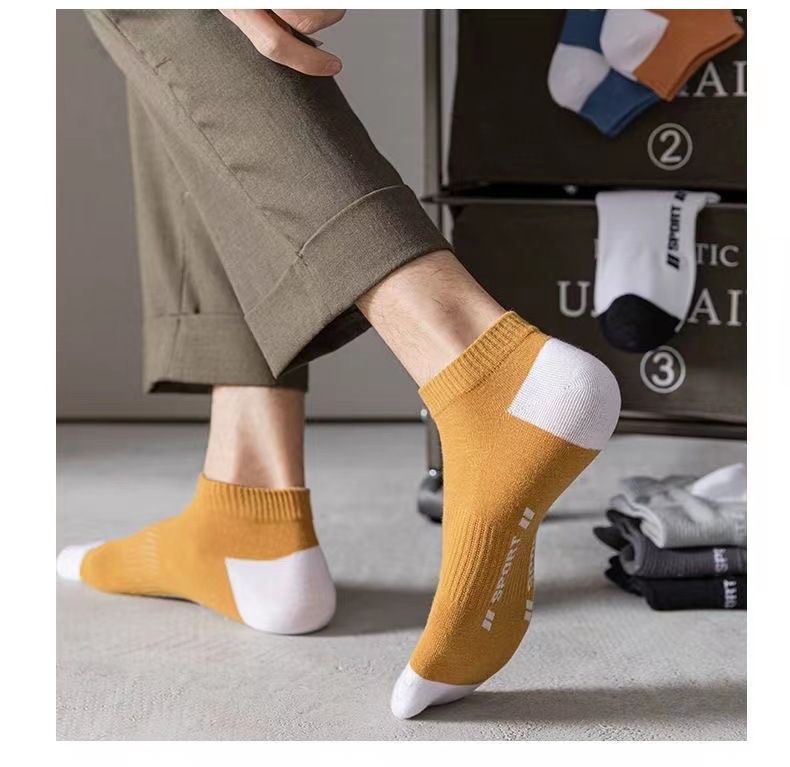 袜子男士新款学生潮流百搭运动船袜吸汗舒适浅口短袜夏季ins详情6