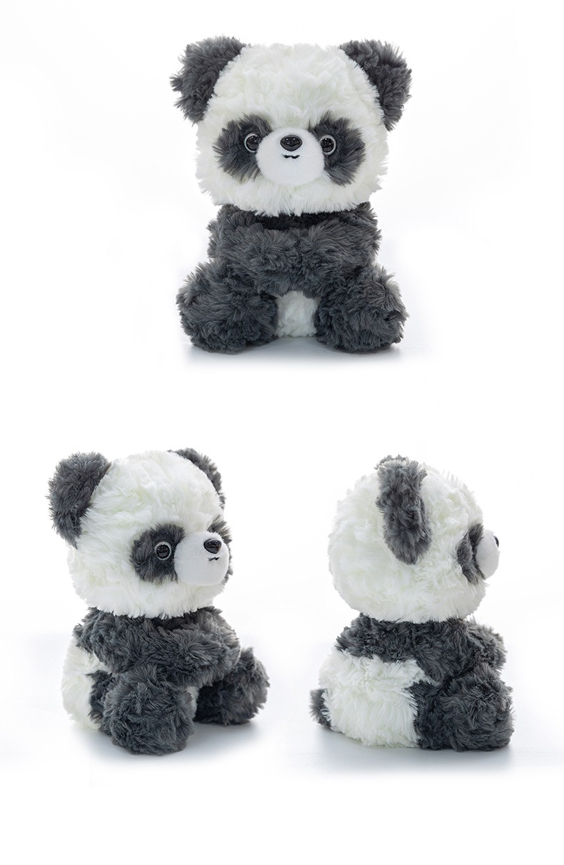 新款跨境桌面陪伴系列浣熊小猪小象熊猫小鸡毛绒玩偶办公摆件可爱公仔礼物详情22