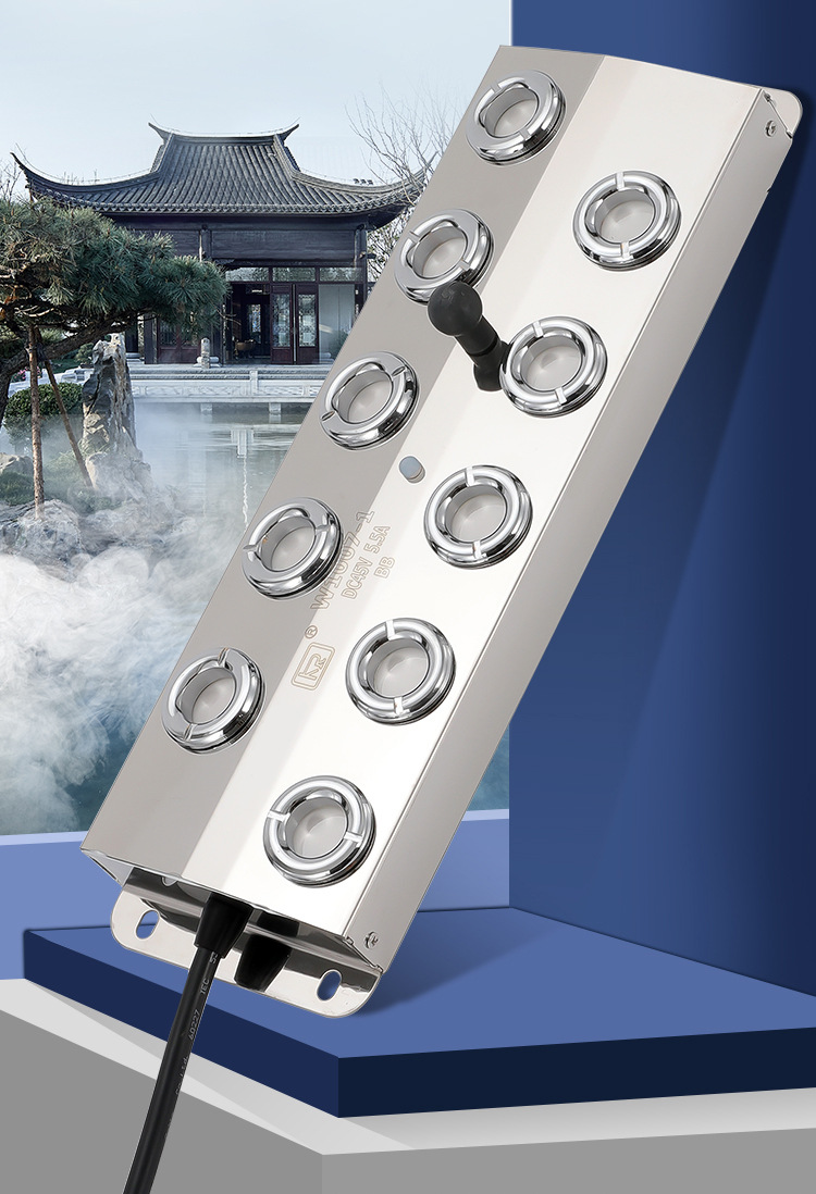 Ultrasonic atomization plates with four, six or ten heads for water pools, fish ponds, artificial hills and landscapes, atomization heads for creating fog and spraying pic 2