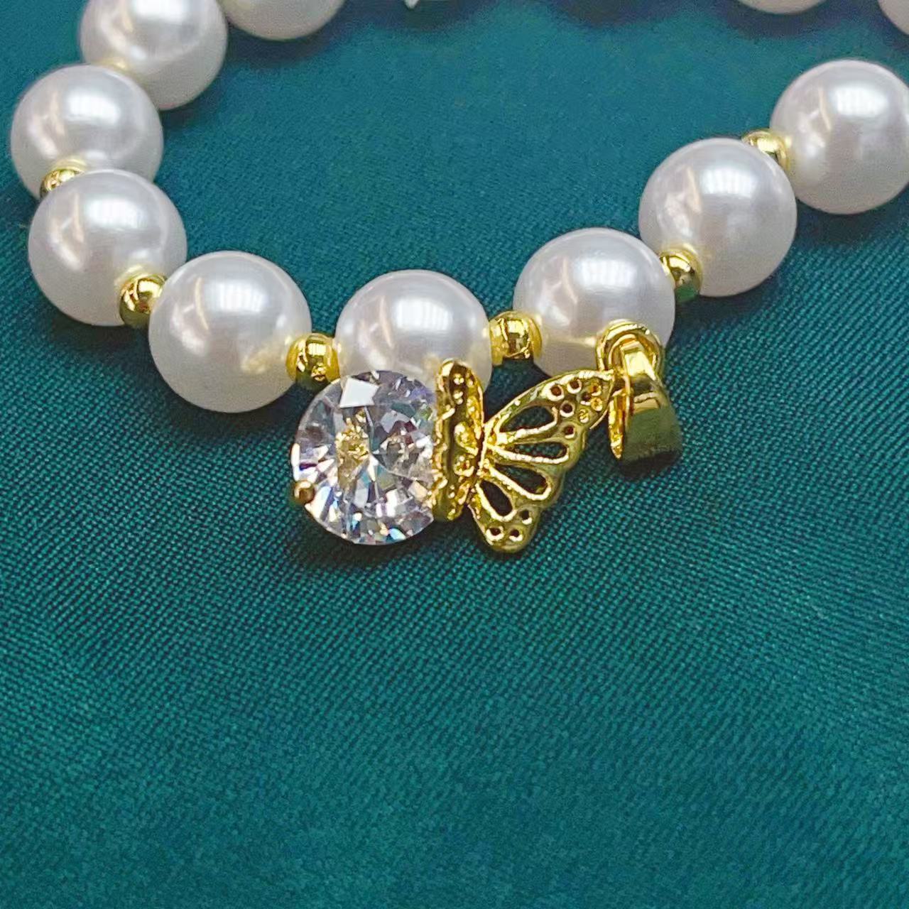 Korean style fashionable copper-plated real gold inlaid zircon in cold style simple and trendy Internet celebrity necklace pendant bracelet wholesale pic 4