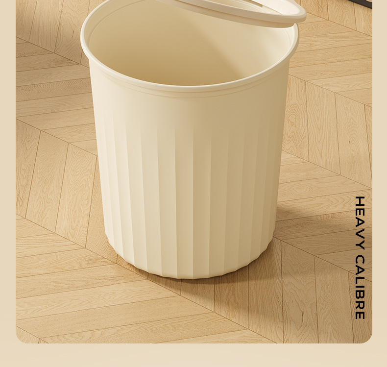 Large-capacity household trash can for living room, kitchen, bathroom, toilet and office, thickened and detachable with pressure ring paper basket pic 11