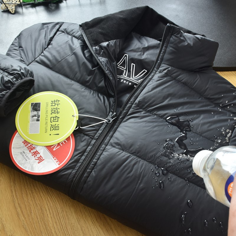 抗寒90鹅绒可收纳600蓬松度春秋新款男立领防风轻薄羽绒服外套详情9