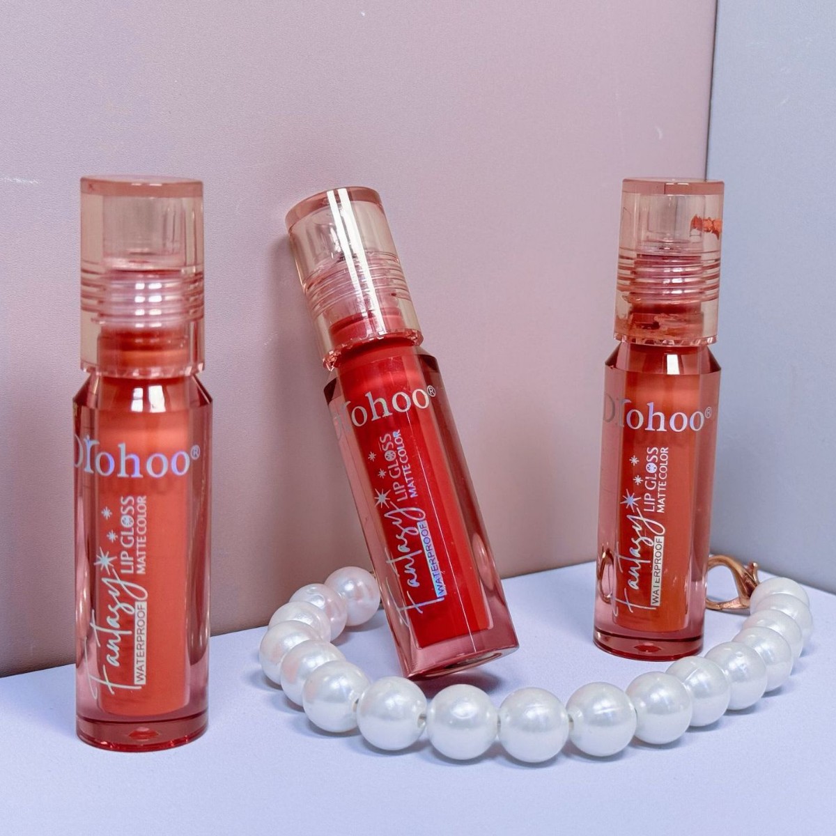 DROHOO外贸彩妆哑光丝带礼盒不沾杯唇彩跨境货源头工厂定制代加工详情2