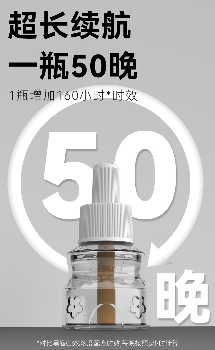 黑客蚊香液批发电热驱蚊防蚊液家用室内无味插电式40ml蚊香液套装详情10