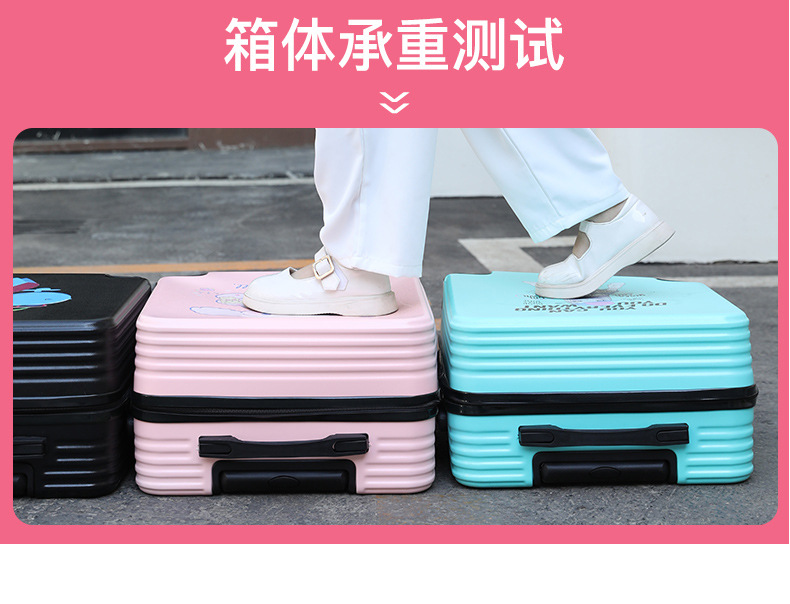 儿童拉杆箱学生密码箱万向轮卡通拉杆箱批发可印logo 行李箱详情4
