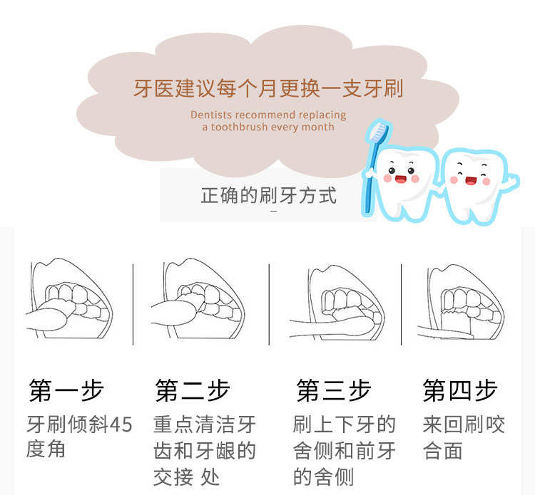 套装简约牙刷竹炭超市批发软毛独立包装男女情侣用家用成人刷牙2详情23