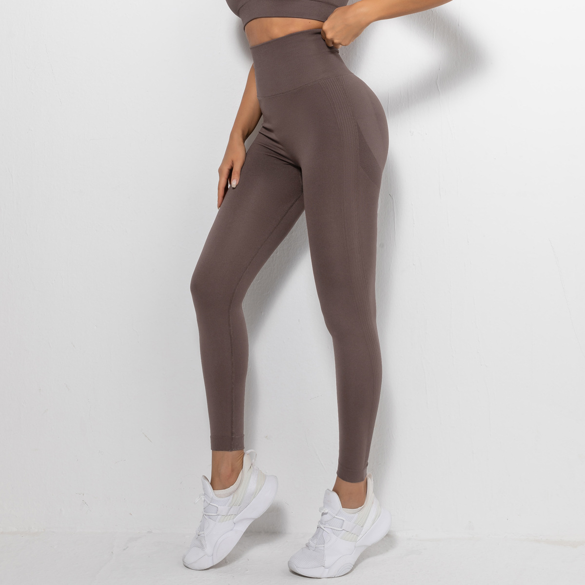 Peach internet-famous seamless yoga pants from Europe and America, breathable yoga wear for lifting buttocks, tight-fitting height waists, sports base fitness pants for women pic 161