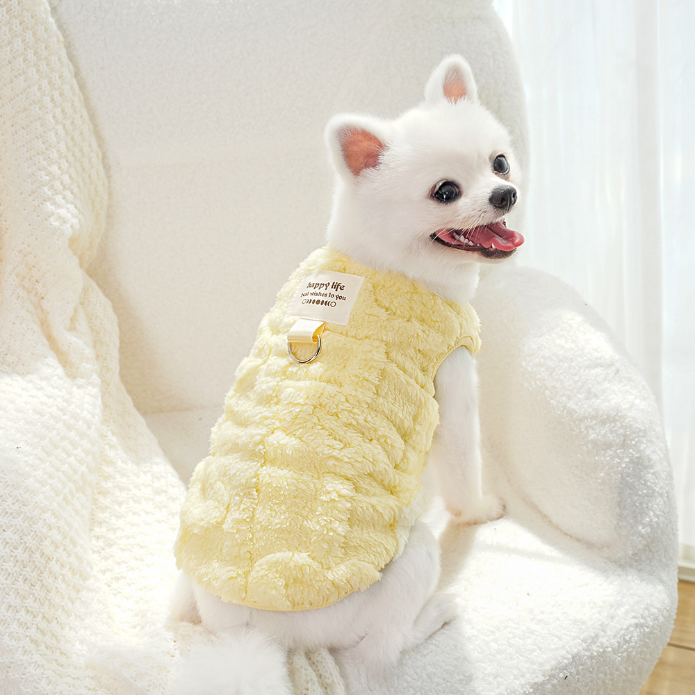 Ropa para perros invierno teddy by bears pomerania small dog mascotas otoño invierno plus peluche tracción peluche suministros para gatos pic 8