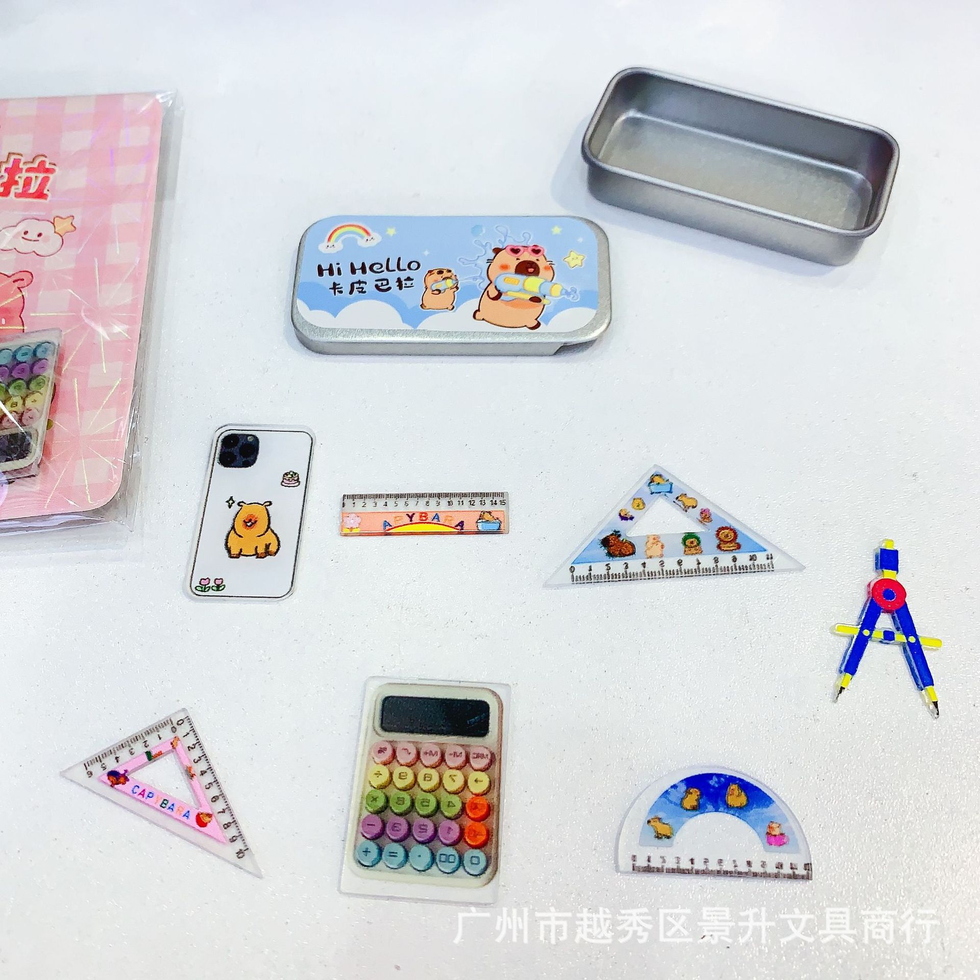卡皮迷你文具盒小套装文具套装仿真模型微缩学习用品益智儿童玩具详情3