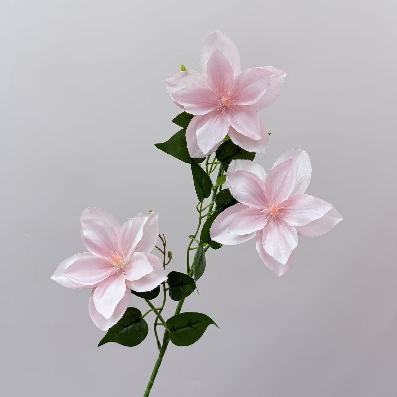 3头仿真铁线莲玉兰仿真花婚庆婚礼软装家居装饰婚礼插花跨境详情13