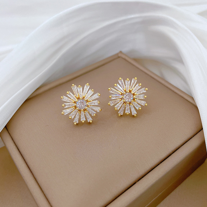 【钛钢】微镶项链耳环套装轻奢微镶雪花个性气质宴会耳饰项饰组合详情11