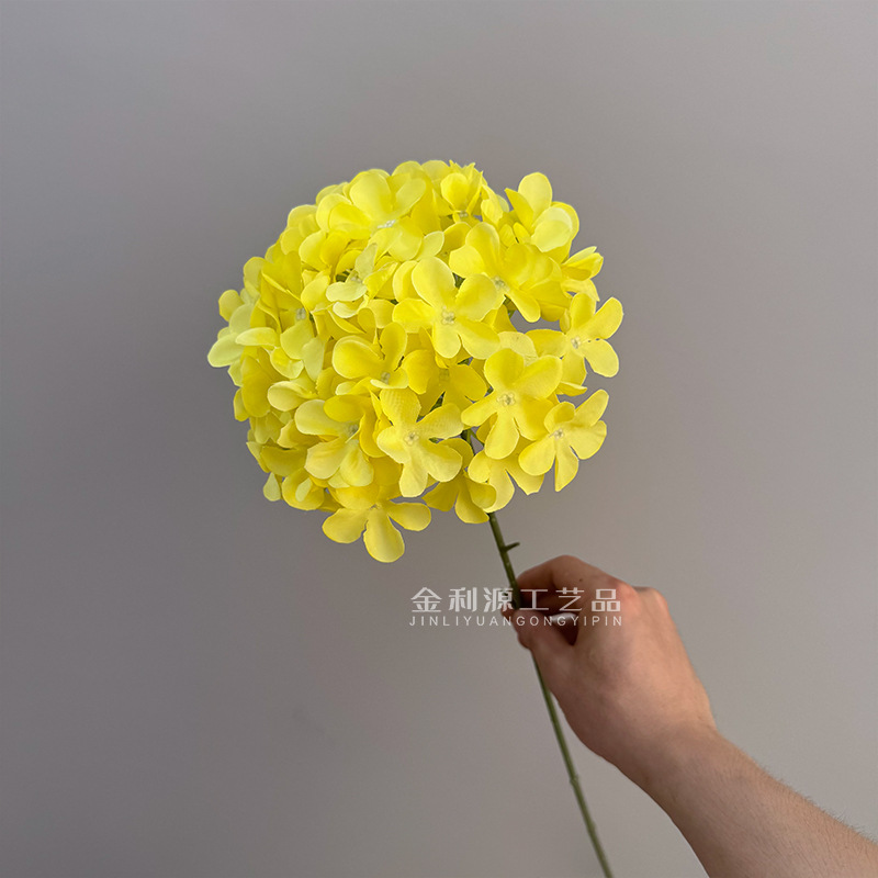 90片单支大绣球花棒棒糖绣球婚庆花排装饰挑高圆球仿真花详情23