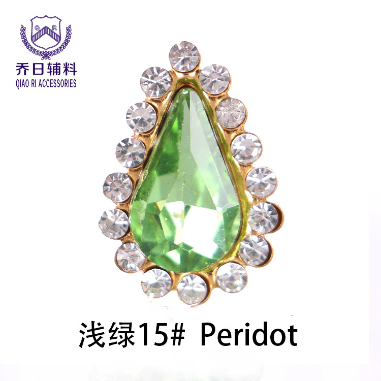 Wholesale of 8*13 water-drop hand-sewn diamond multi-color glass pear-shaped nail art, shoes, hair accessories, clothing and accessories for large quantities at favorable prices pic 10