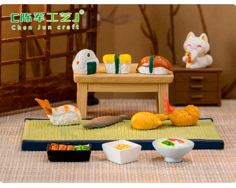Micro-landscape creative simulation of Japanese cuisine, food play dollhouse, diy decorative accessories, miniature mini ornaments pic 40