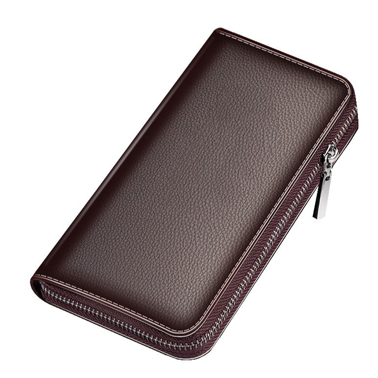 男士时尚简约手拿包新款单拉链手包大容量手抓包长款钱包手机包详情13