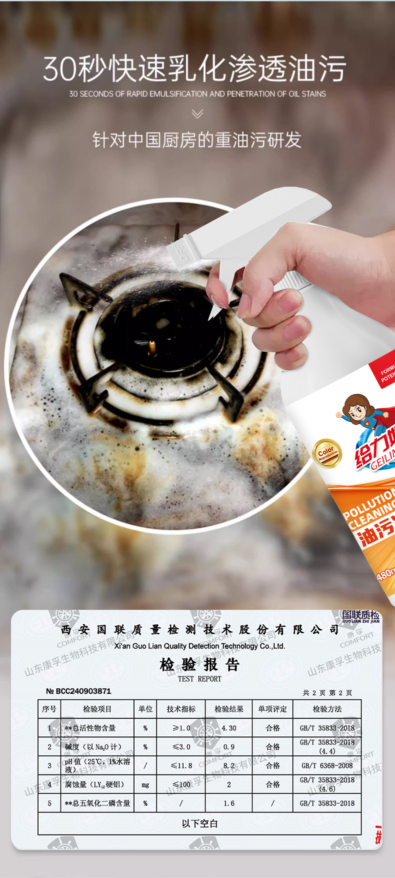 给力妈妈重油污清洁剂厨房油烟机除油剂去渍家用油烟净油污净批发详情11