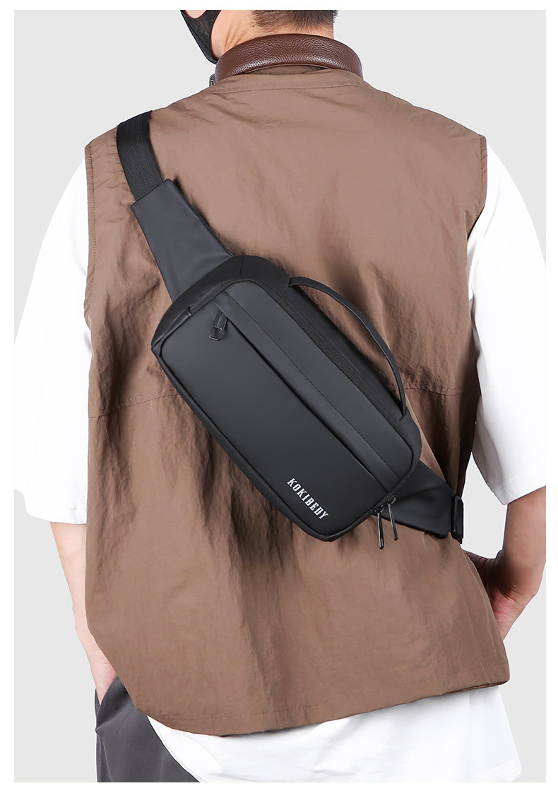 跨境腰包多功能通勤旅行手机胸包户外运动骑行斜挎包时尚胸前包详情16