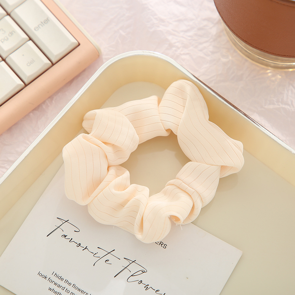 New sweet and charming color series of large intestine hair bands, Korean version of organa hair ties, INS style high-elasticity wholesale hair accessories and headwear pic 2