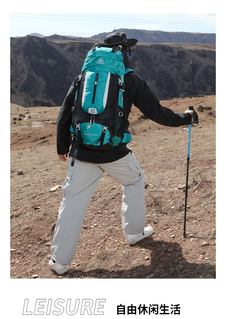 Azera Backpack for Cross-border outdoor Hiking and mountain Climbing 60L Backpacking Sports multi-functional large-capacity mountain climbing pic 26