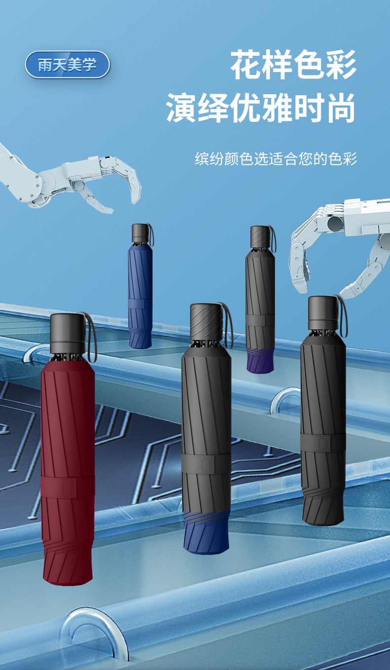 大号超大雨伞男女三人双人晴雨两用伞加大加固学生折叠加厚遮阳莘详情12