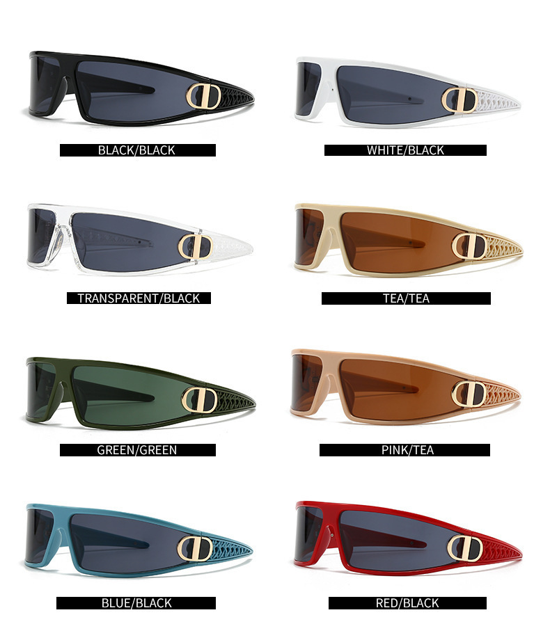 【现货批发】新款CD发箍墨镜二合一时尚未来科技感太阳镜黑色高级详情7