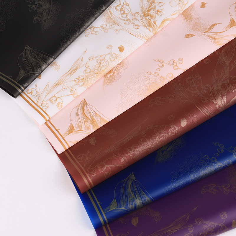 雾面纸铃兰之花防水韩式包花纸艺材料花束包装玫瑰花店花艺用品详情4