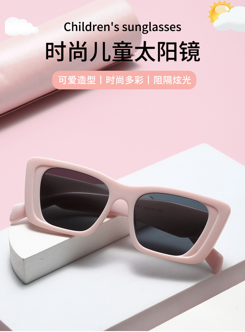 Nuevo estilo europeo y americano caja de niños gafas de sol gafas de protección uv moda hombres y niñas montar pasarela sombra gafas de sol lote pic 2