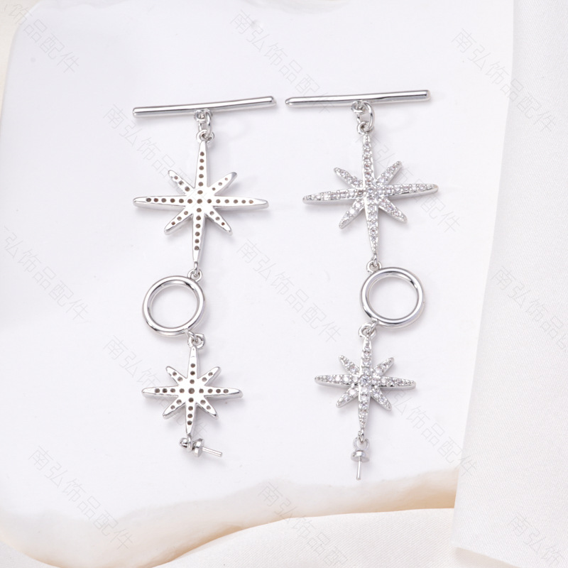 Pearl necklace buckle, octagonal ot buckle, chain buckle, sweet ending connection buckle, sweater chain, diy accessory pic 10