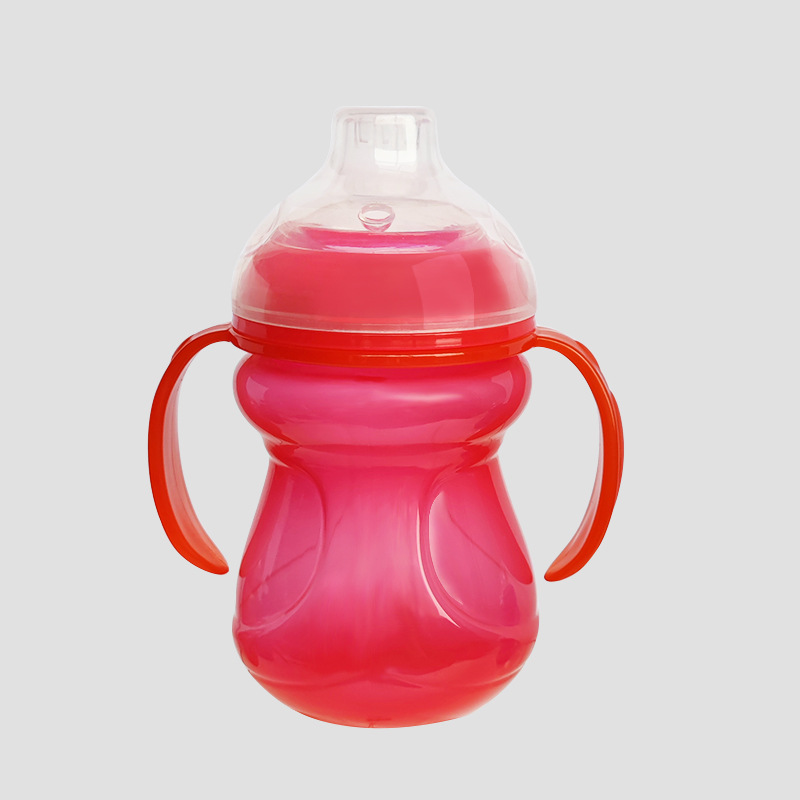 超宽口PP婴儿宝宝鸭嘴杯防漏防呛儿童直饮学饮杯带手柄训ll杯水壶详情11