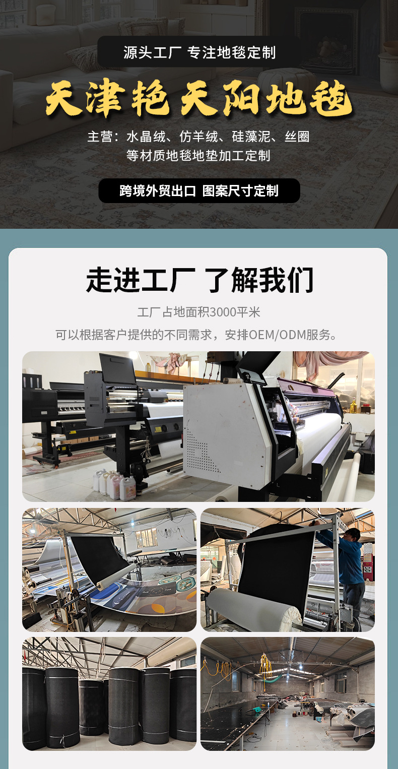 卡通仿羊绒地垫卫生间浴室吸水防滑脚垫入户耐磨吸水地毯厂家批发详情1