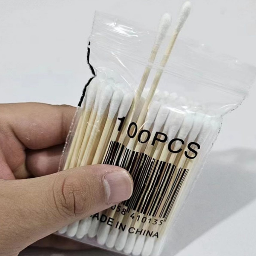 便携一次性棉签小包装随身消毒棉棒掏耳朵卸妆圆头棉签厂家jp277详情5