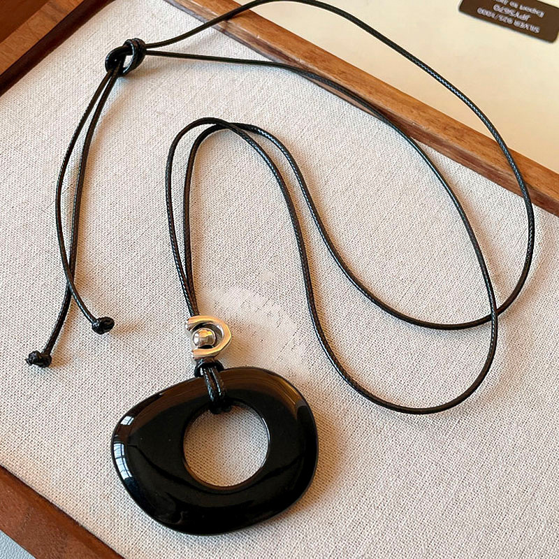 跨境复古民族风吊坠项链网红百搭高级感毛衣链小众简约饰品批发女详情36