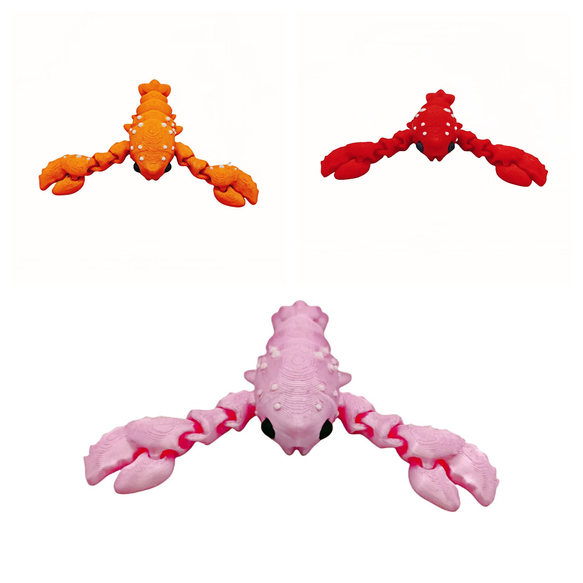 网红玩具3D打印的玩具小龙虾小玩具文创工艺品摆件摆摊礼物爆款详情13