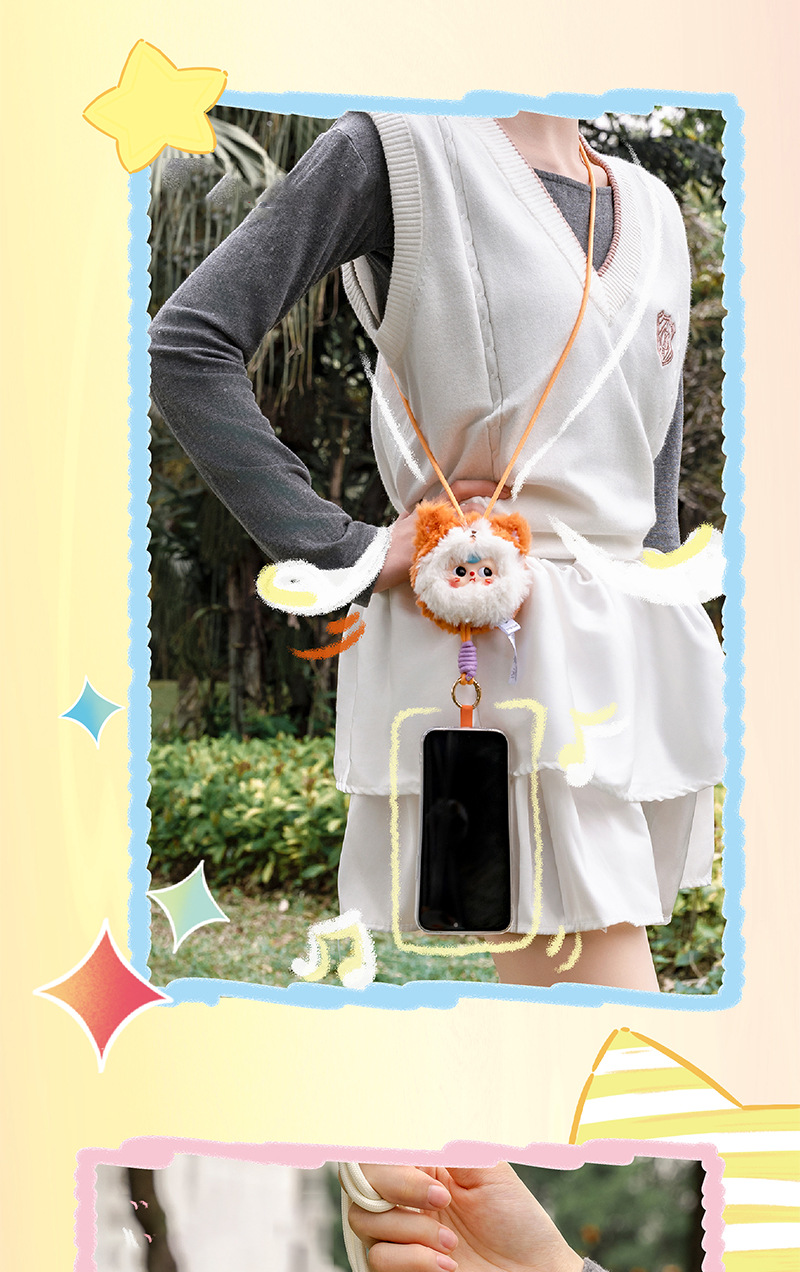 娃三岁手机挂绳挂件卡通毛绒盲盒可爱网红潮流潮玩摆件批发详情11