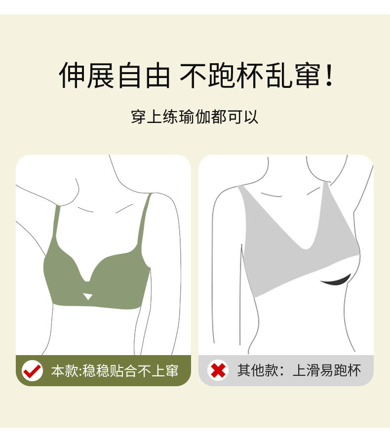 Large-sized lingerie with a small bust, a slimming look, adjustable design, breast retraction, anti-sagging, and an outward-expanding, plump look for ladies. Autumn and winter bra cover pic 28