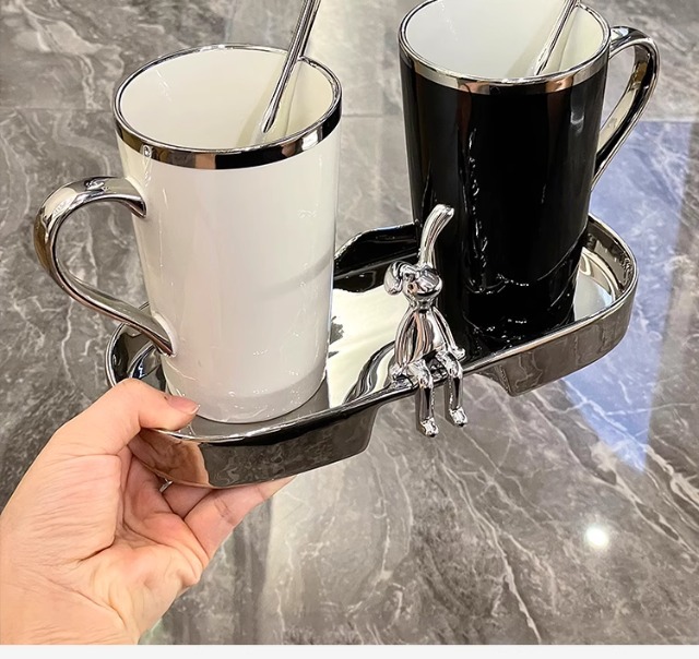 Mouthwash cup, couple brushing cup, light luxury high-end ceramic household dental cup, washbasin cup, high-end toothbrush cup pic 7