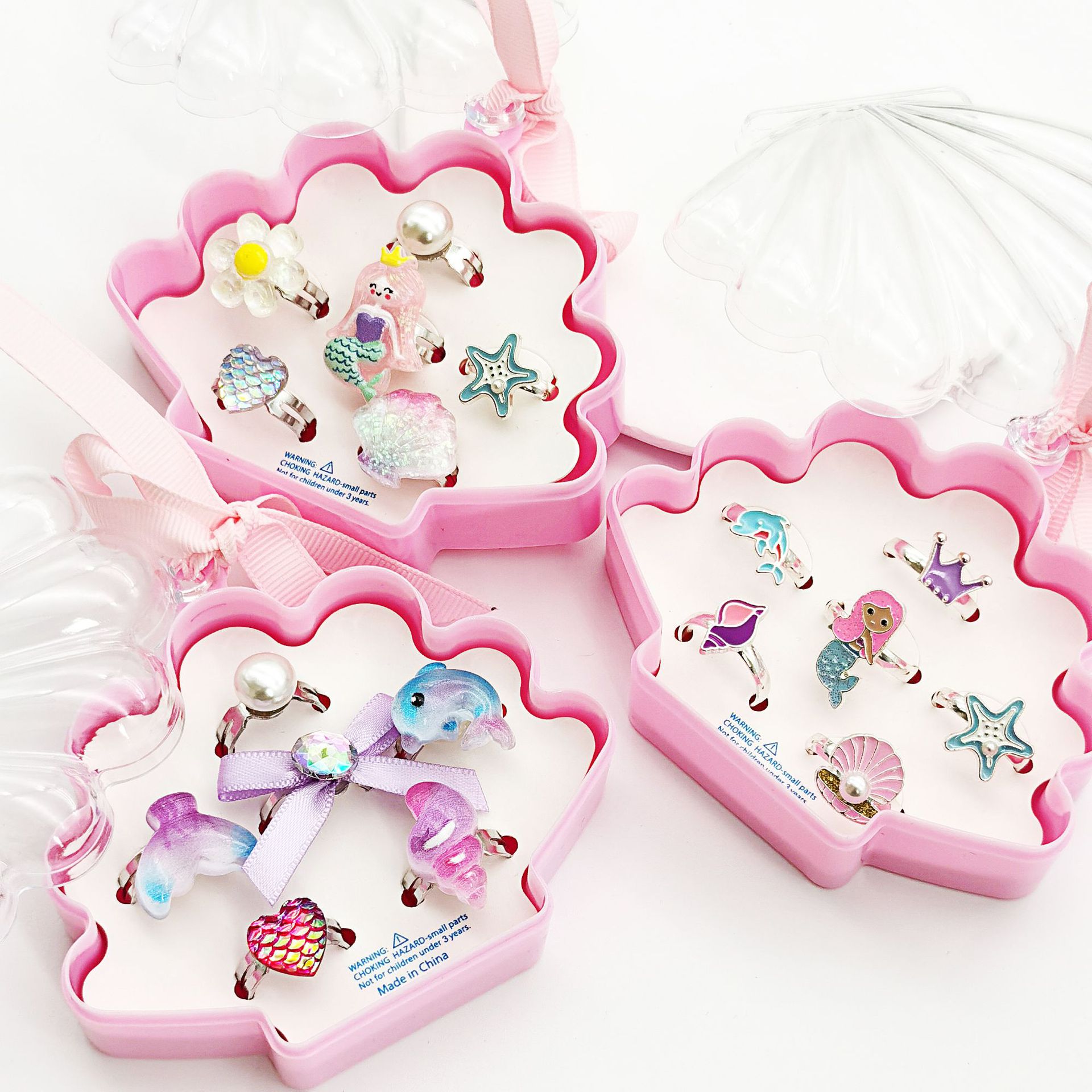 【可以】新品儿童卡通戒指可调节树脂戒指幼儿园生日礼物玩具饰品详情7