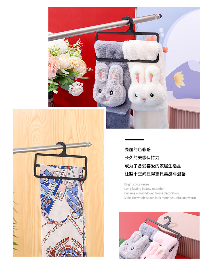 Simple winter new square plastic black scarf and silk scarf display stand, silk scarf and towel storage stand pic 10