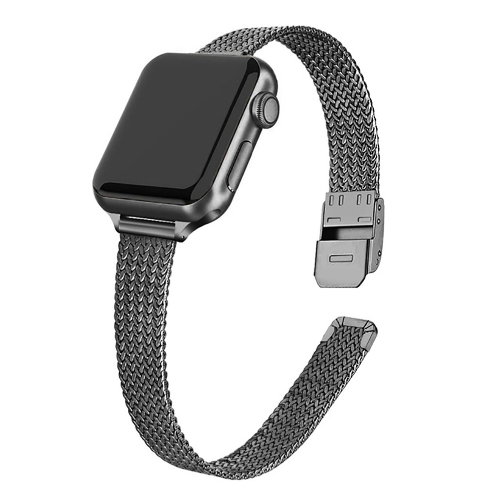 适用于苹果编织纹金属表带apple watch7/SE/6/5/4/321不锈钢麦穗详情13