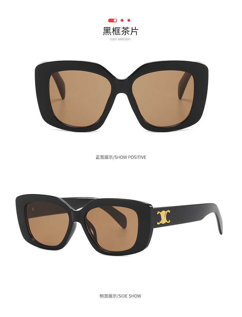 Retro triumph snow sunglasses for women with a high-end feel, 2024 new square sunglasses for sun protection against ultraviolet rays pic 12