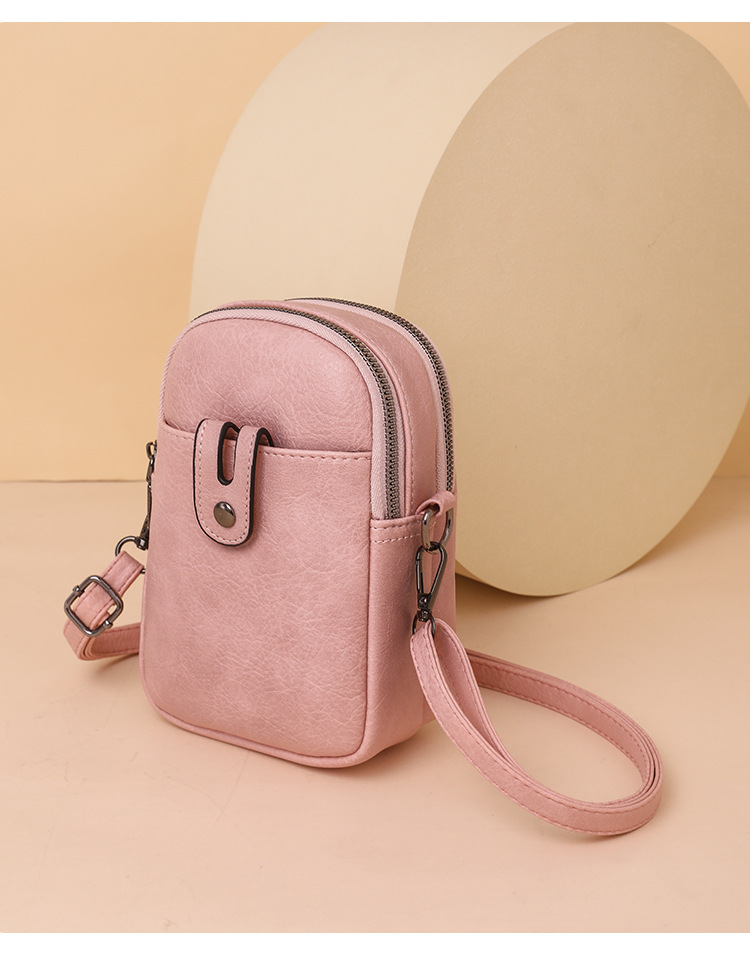 软皮女包2025新款软皮手机包时尚简约高级感单肩斜挎迷你小包包女详情20