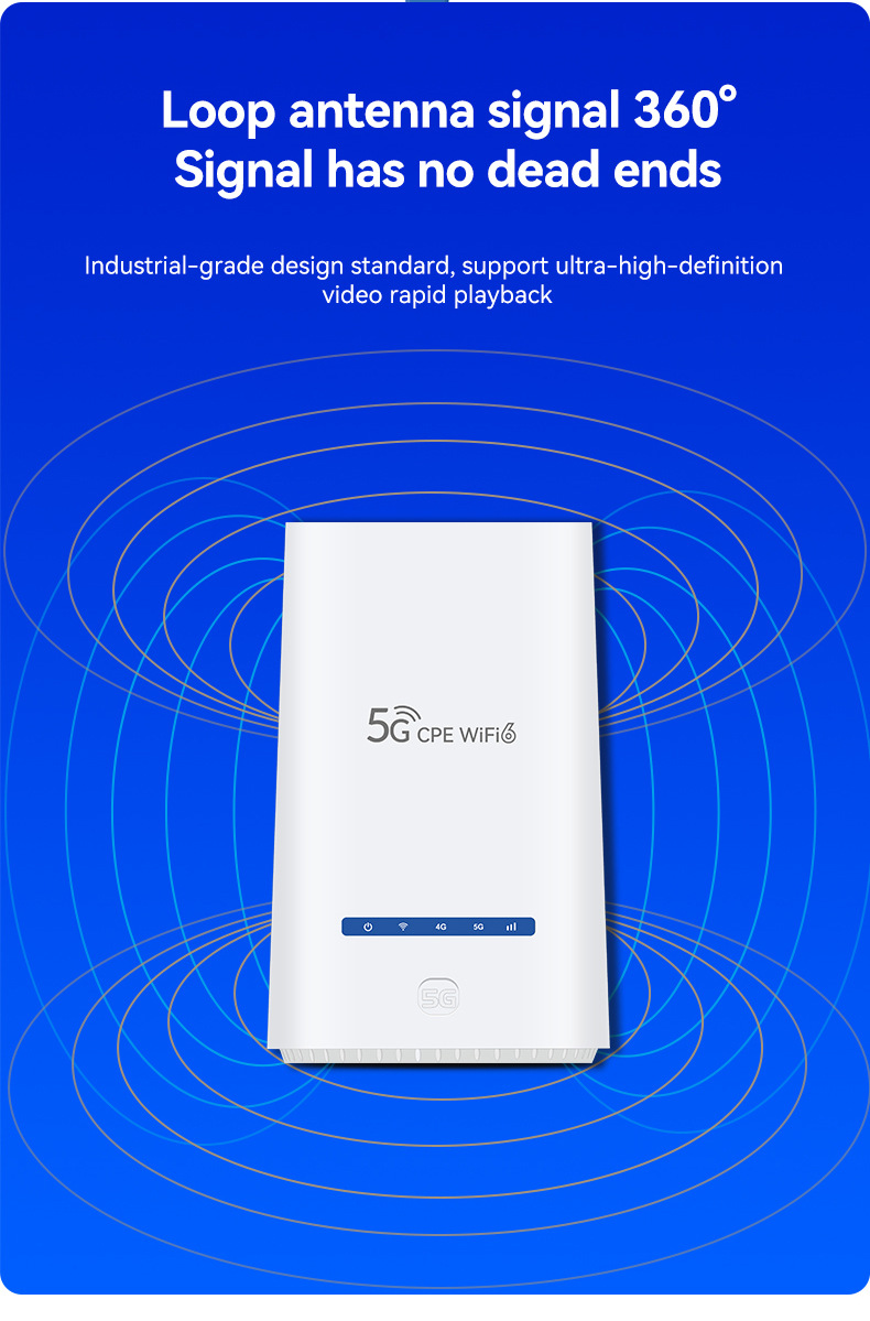 企业工业级 全网通 全千兆网口5G无线WIFI双频插卡路由器WIFI6详情9