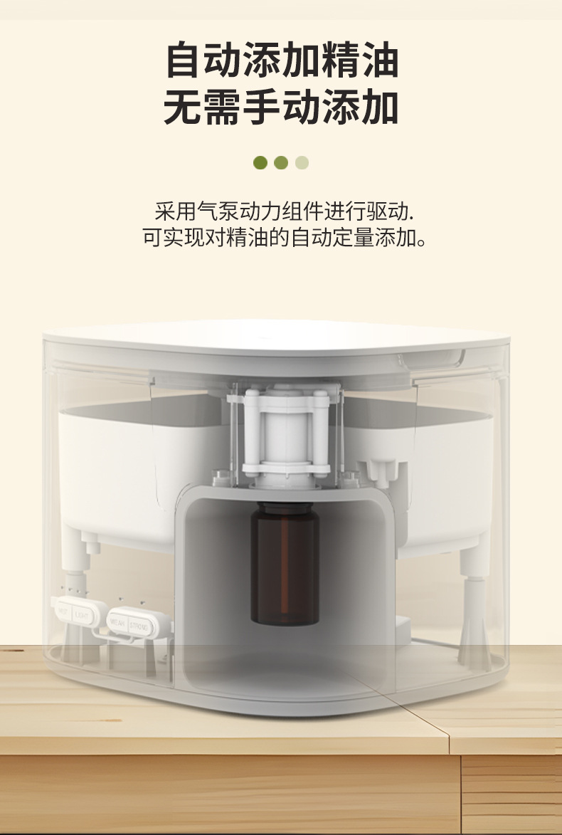 外贸跨境精油香氛机卧室静音精油香薰机家用超声波香薰加湿器批发详情9