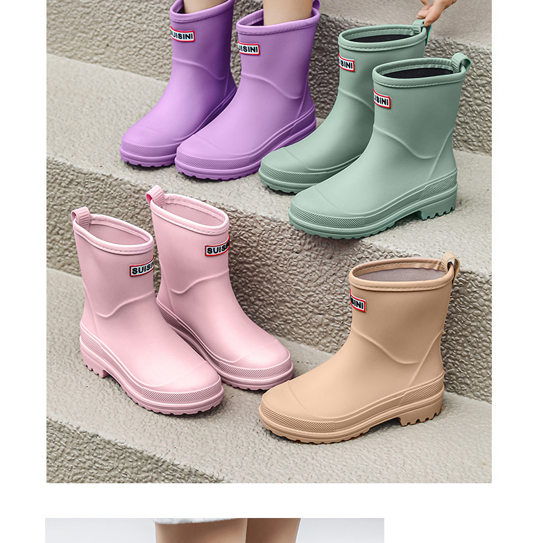 新款时尚韩版雨鞋女潮流短筒水鞋工作外穿工作鞋洗车防水防滑胶鞋详情10