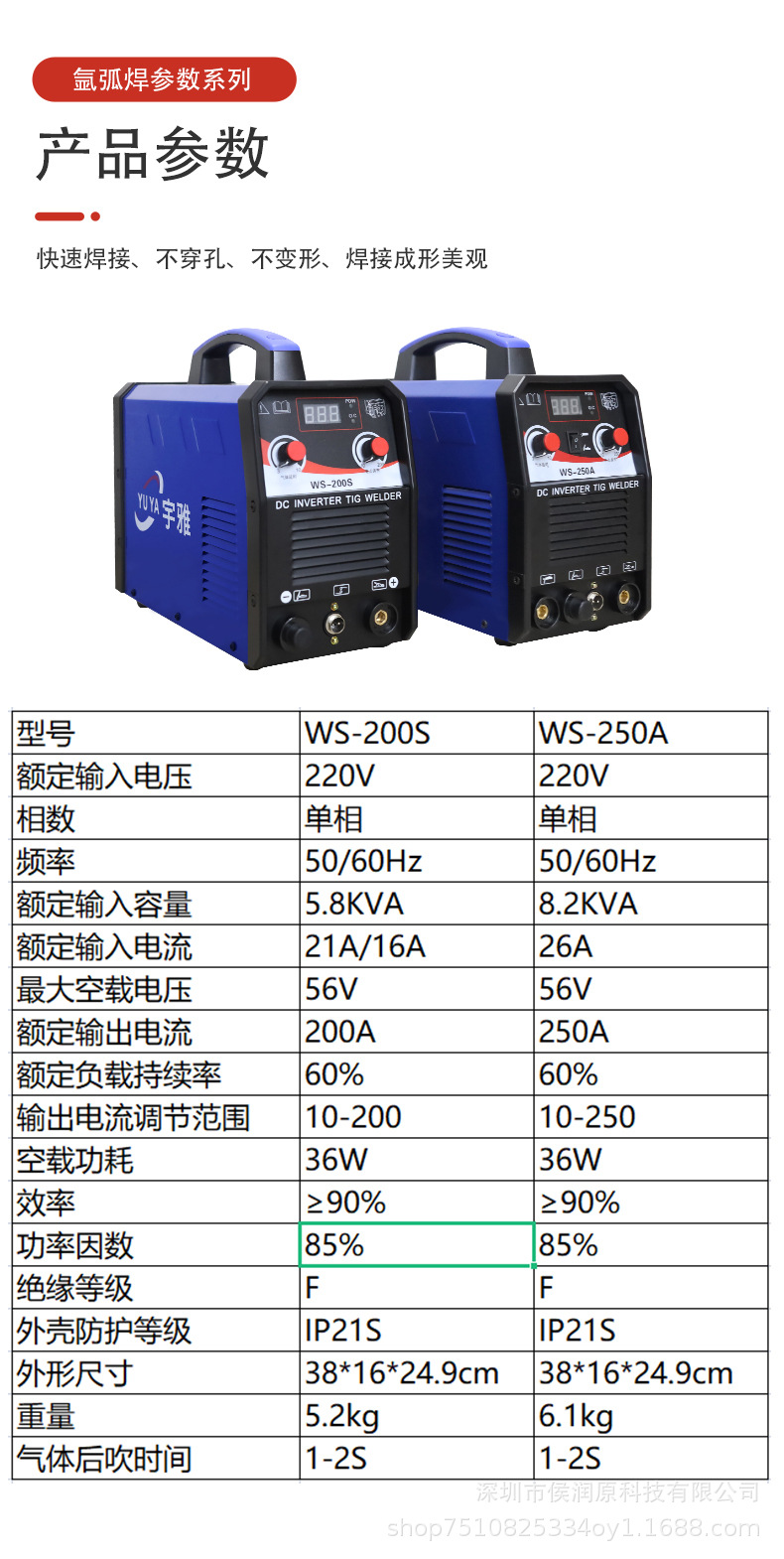 工厂直销氩弧焊机TIG200外贸电商专供机 110V 220VWS250家用焊机详情20