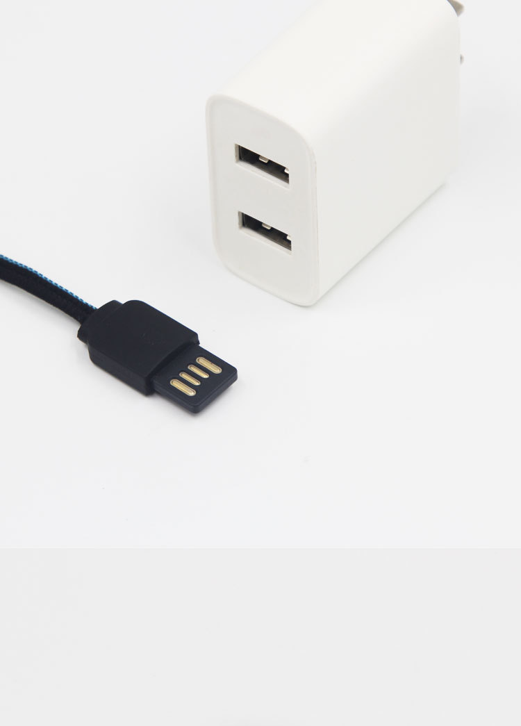 小巧USB双面连接线编织充电线便携式单头发热衣接口漆包线 源头厂详情10