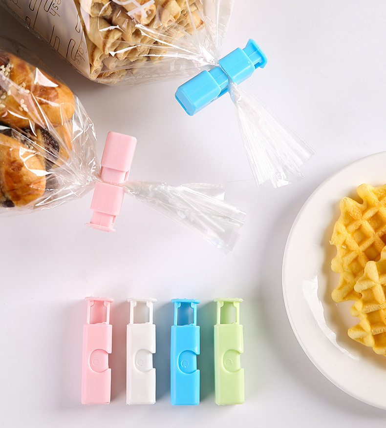 Sealing clamp press-type bread, toast, snack preservation, moisture-proof spring clamp, food-grade plastic sealing clamp, snack pic 3