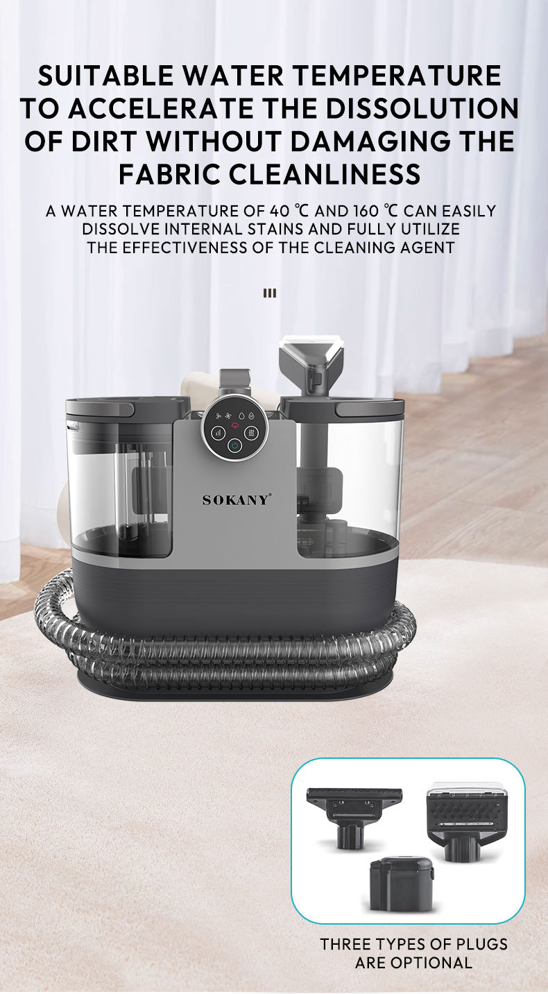 SOKANY13056 Foreign trade fabric cleaning machine, strong suction carpet cleaning machine, 1.6L2000W wired vacuum cleaner pic 7