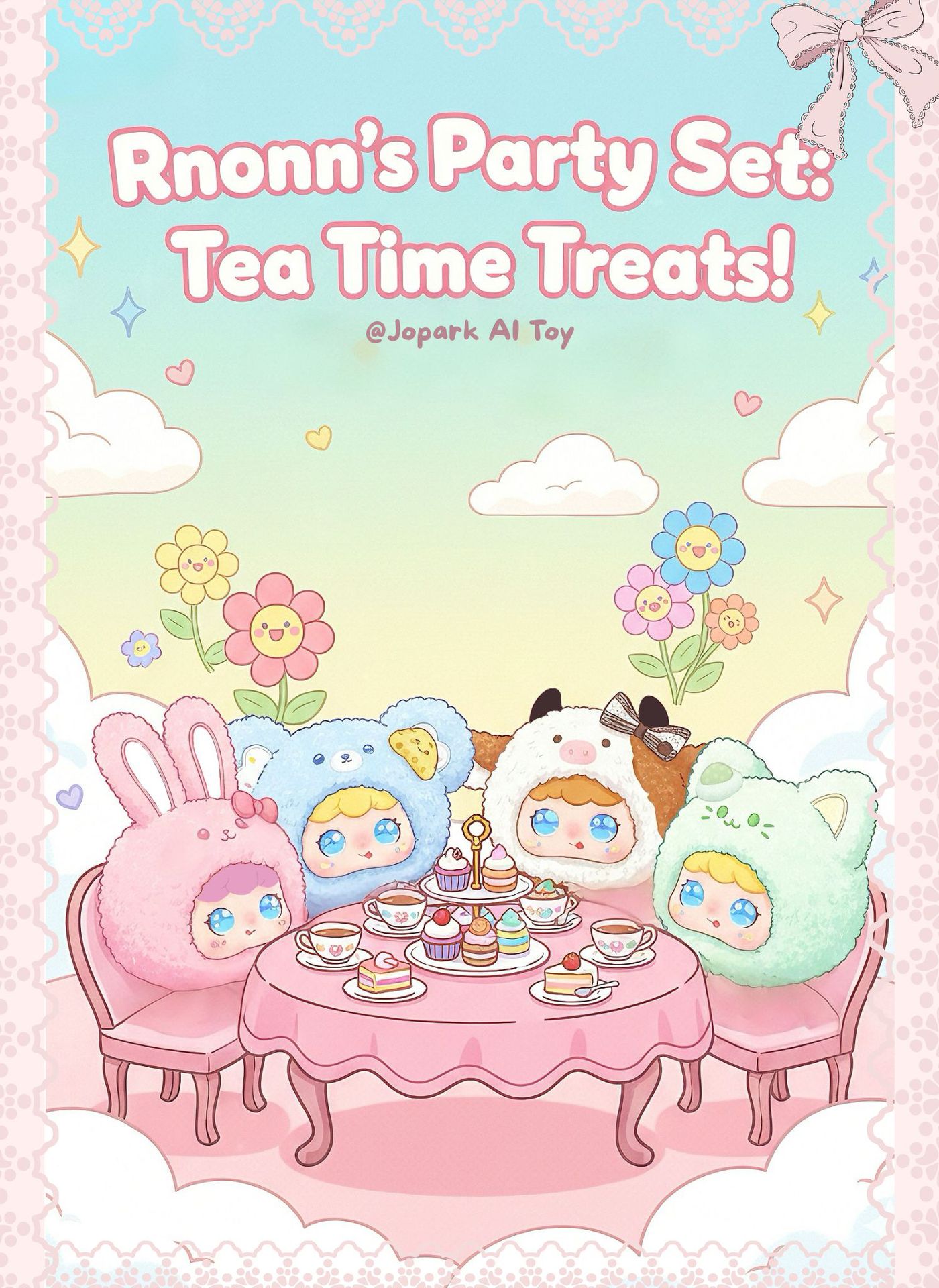 Jopark甜糯茶话跨境AI智能玩具陪伴互动安抚毛绒玩偶背包包挂件详情6