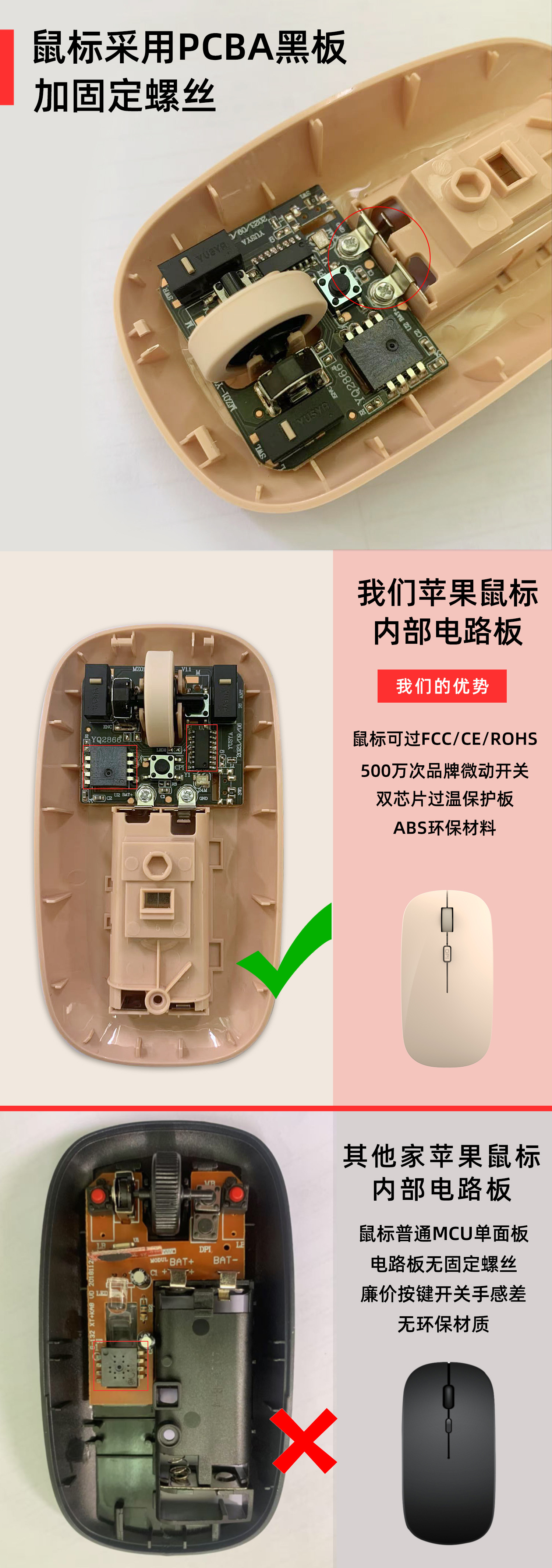 Wireless dual-mode mouse, universal, silent 2.4g rechargeable, silent Bluetooth dual-mode wireless mouse for laptops pic 6
